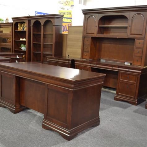 Do you love our executive desk? Orlando Traditional Straight Desk, Matching Credenza and ...