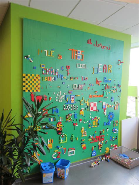 Interactive Walls For Kid Spaces Lego Room Lego Wall Interactive Walls