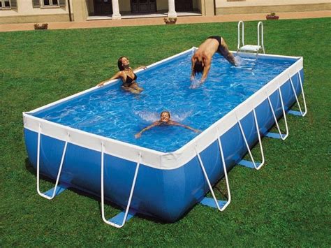 Portable Above Ground Swimming Pools Backyard Design Ideas Rectangular Pool Swimming Pool