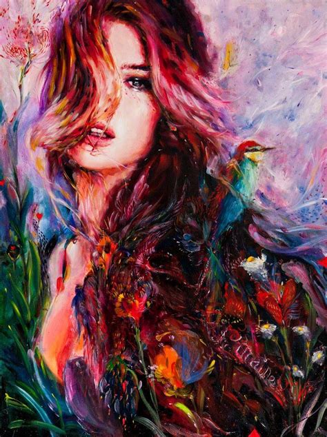 Charmaine Olivia 1988 Abstract Painter Illustrator Art Painting