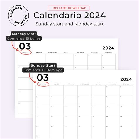 Calendarios 2024 2025 Calendario En Español 2024 2025 Calendar In Spanish 2024 2025 Spanish