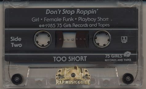 Too Short Dont Stop Rappin 3rd Press Cassette Tape Rap Music Guide