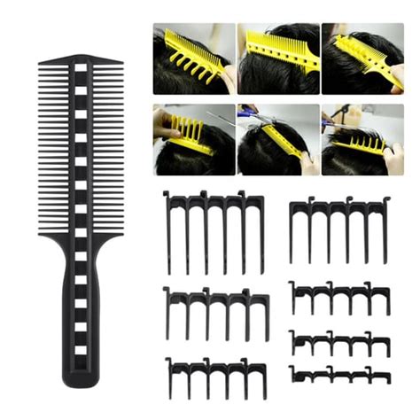Scissor Clipper Over Comb Hair Cutting Tool Barber Haircutting Pro Kit
