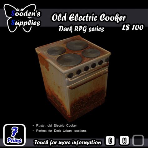 Second Life Marketplace Rusty Electric Cooker