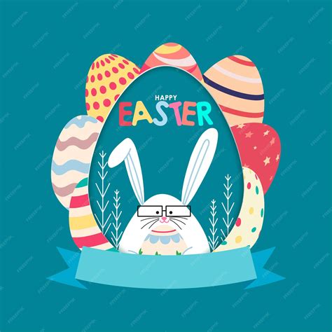Premium Vector Vector Illustration Of Happy Easter Wishes Greeting