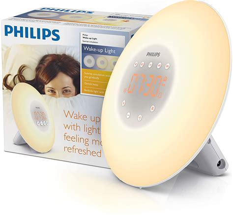 Philips Wake Up Light Therapy Alarm Clock With Sunrise Simulation