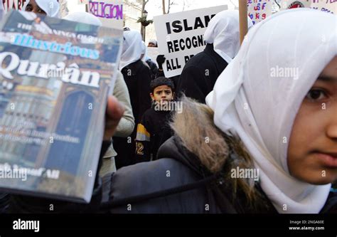 A Group Organized By A Muslim Leader Protests Cartoons Published By A