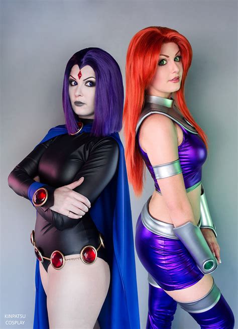 Raven And Starfire Both By Kinpatsu Cosplay Cosplaygirls