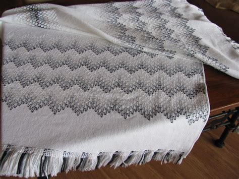 50 Waves Of Gray Swedish Weaving Blanket Pattern