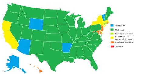 Right To Carry States Map