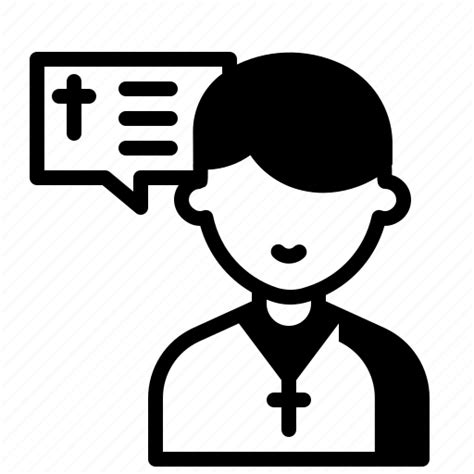 Christian Man Preaching Religion Icon Download On Iconfinder
