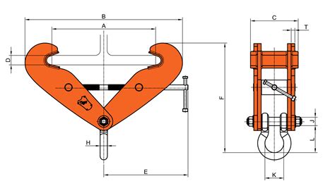 Bcf Fixed Jaw Beam Clamp With Shackle Tiger Lifting