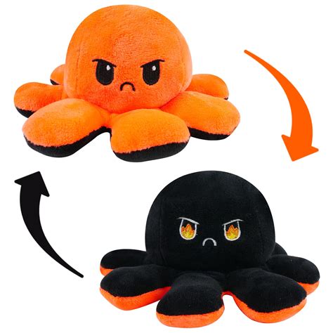 Buy Reversible Octopus Plush Angry To Angrier Mood Octopus Reversible