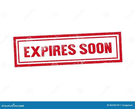 Expires Soon Words On Orange Rectangle Stamp Sign Royalty Free Stock