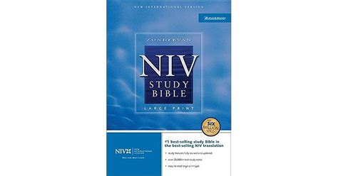 Zondervan Niv Study Bible Large Print Indexed By Anonymous