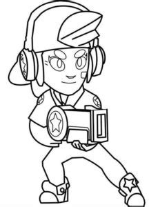 Shelly From Brawl Stars Coloring Pages Print For Free