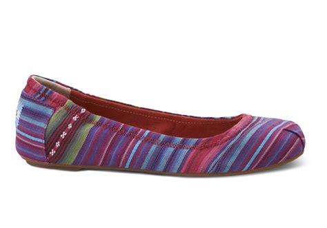 Lyst Toms Woven Stripes Womens Ballet Flats