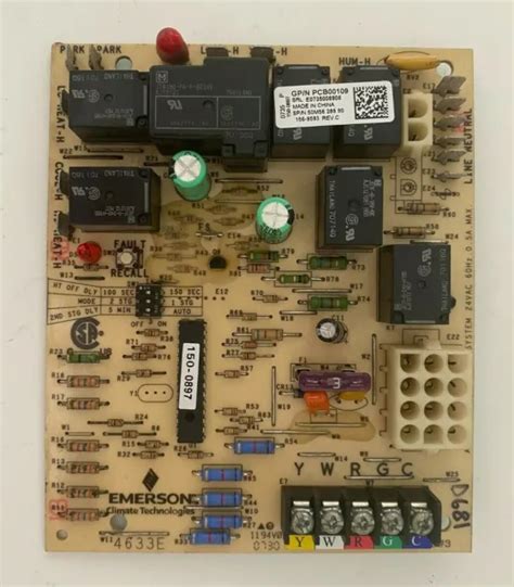 Goodman Pcb00109 Furnace Control Circuit Board Emerson 50m56 289 Used