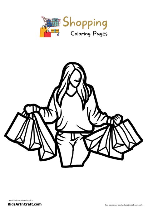 Shopping Coloring Pages For Kids Free Printables Kids Art And Craft