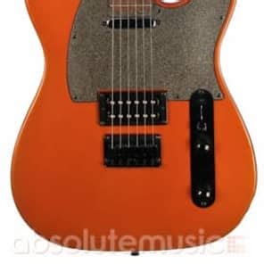 Fender Squier Bullet Telecaster HS Metallic Orange With Black Reverb