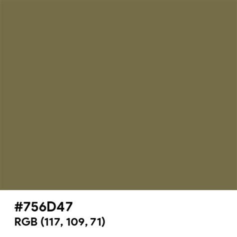 Olive Drab Pantone Color Hex Code Is 756d47