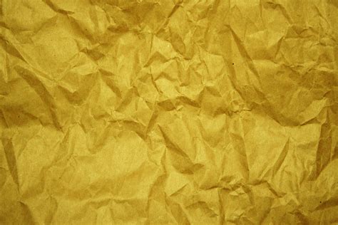 Crumpled Gold Paper Texture Picture Free Photograph Photos Public