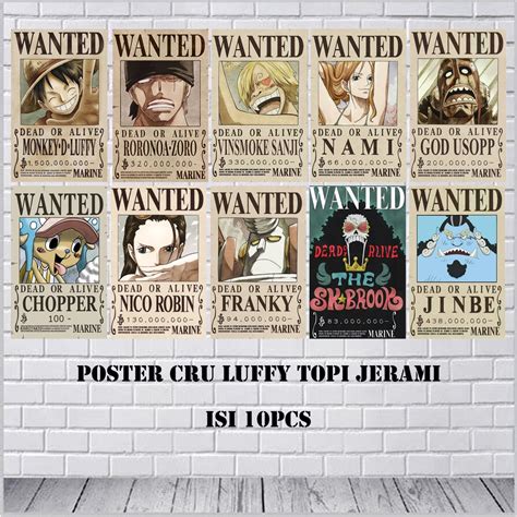 Jual Poster Anime One Piece Aesthetic Poster Bounty One Piece