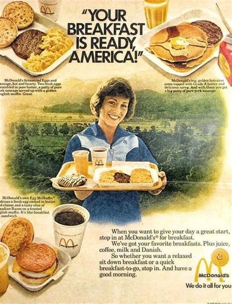 Your Breakfast Is Ready America McDonalds Ad S Vintageads Food Ads Vintage Recipes