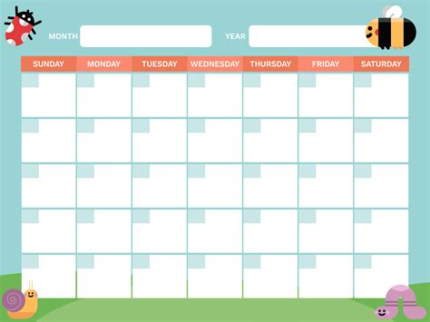 5 Best Images Of Printable Full Page Blank Calendar Template