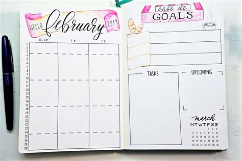 February Bullet Journal Setup ⋆ Sheena Of The Journal