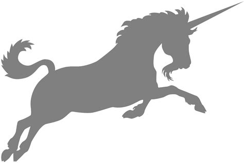 Unicorn Silhouette Free Vector Silhouettes