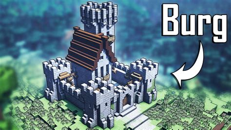 Minecraft Burg Bauen 🏰 Burg In Minecraft Bauen Deutsch Youtube