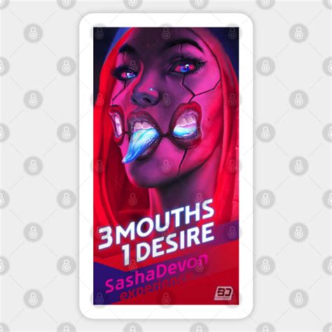 Mouths Desire Resize For Jesse Cyberpunk Sticker Teepublic