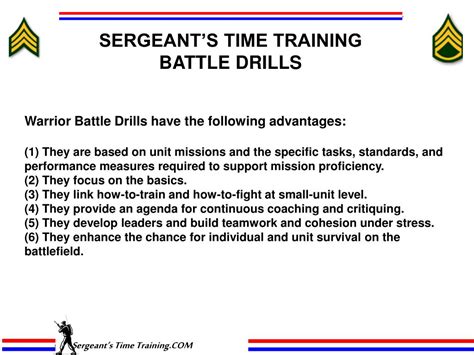 Sergeants Time Training Worksheet
