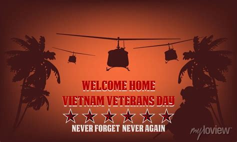 National Vietnam War Veterans Day Most States Celebrate Welcome Wall Stickers Holiday