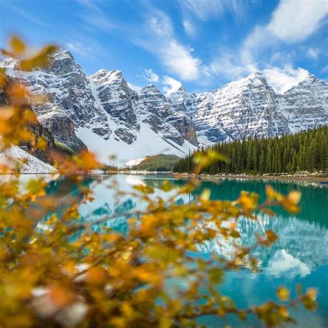 Moraine Lake With Fresh Snow And Some Autumn Colours A7ii Sigma Art