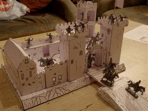 New Paper Craft Medieval Castle For Diorama Free Building Paper Model