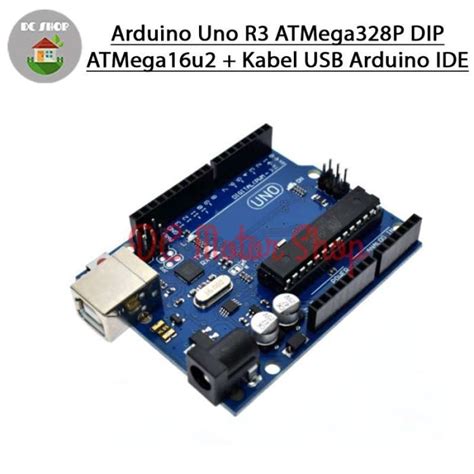 Promo Arduino Uno R3 Atmega328p Dip Atmega16u2 Kabel Usb Arduino Ide Multivariasi Multicolor