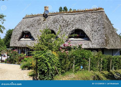 Old Traditional Cottage In Normandy France Editorial Image Image Of