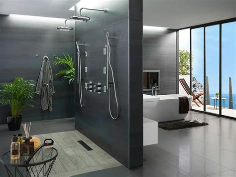 Estos lujosos, glamorosos y modernos dormitorios minimalistas, tienen en común que traen el baño dentro del dormitorio, separado o no por un vidrio, son espectaculares. Épinglé sur Noken Porcelanosa Bathrooms