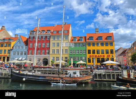 Nyhavn Waterfront In Copenhagen Denmark Stock Photo Alamy