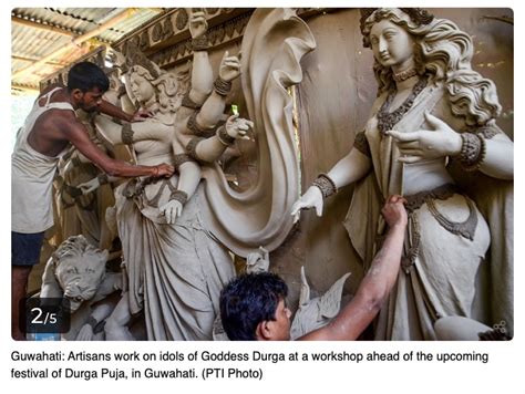 Durga Puja 2022 Statue Making In Full Swing Hindu Press International