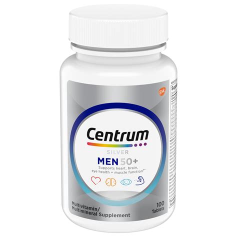 Centrum Silver Multivitamin For Men Over 50 Multimineral Supplement