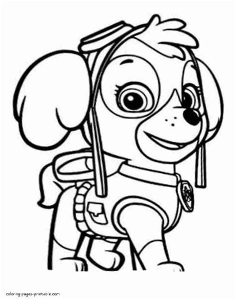 Amazing free coloring page siirthaber info. Paw Patrol Skye Coloring Pages - Coloring Home