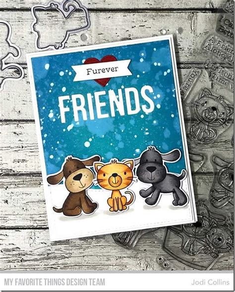 Stamps Furever Friends Card Kit Die Namics Furever Friends Card Kit