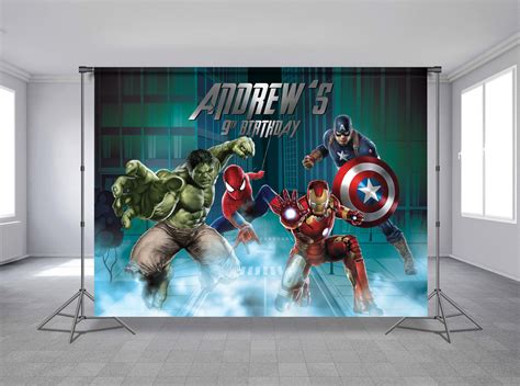 The Avengers Superheroes Action Backdrop Marvel Hulk Iron Man