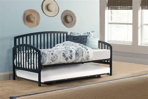 Hillsdale Carolina Daybed With Roll Out Trundle Unit Navy 1924dbdtn