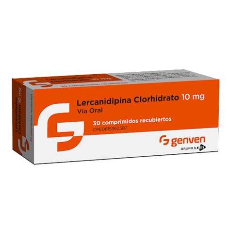 Lercanidipina 10mg 30comprimidos Genven