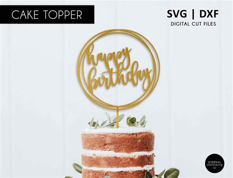 Birthday Card Svg Cake Topper Svg Happy Birthday Layered Svg 3d Layered
