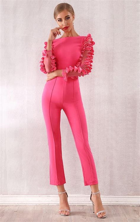 Coming Soon Hot Pink Jumpsuits Hot Pink Outfit Jumpsuits For Women